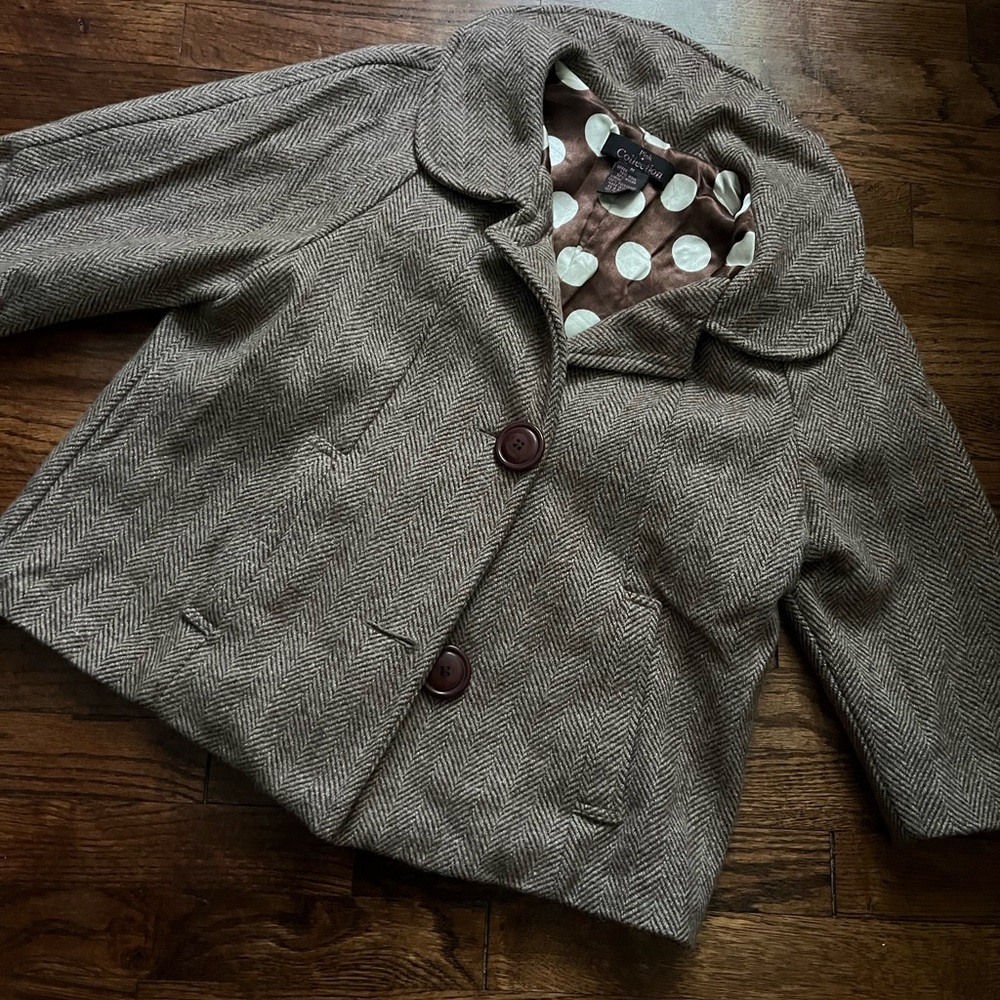 Brown Herringbone Jacket
